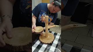 #standcupcakes #rusticdecor #woodencupcakestand