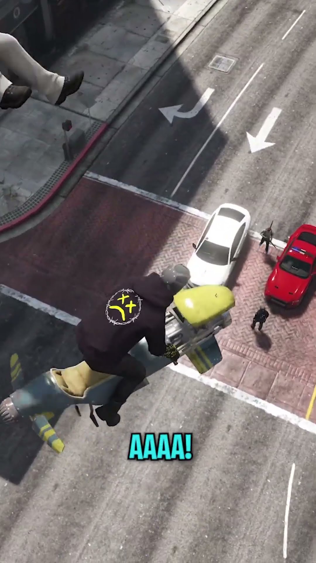 Flying Bikes Trolling Cops in GTA 5 RP