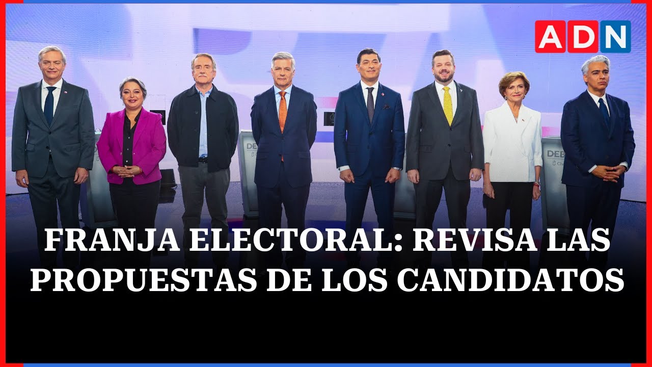 Franja electoral: revisa las propuestas de los candidatos