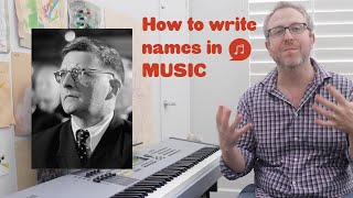 Cómo escribir nombres en la música