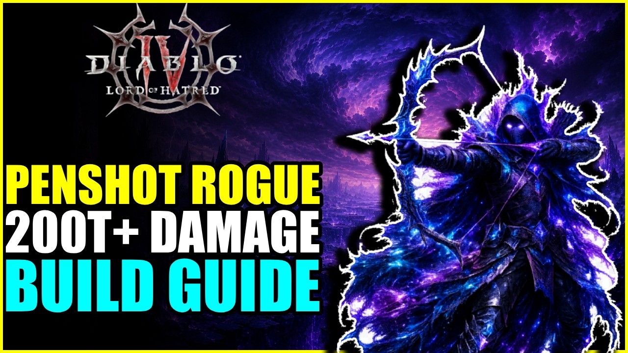 Diablo 4 | UPDATED BEST ROGUE BUILD! (200T+ DMG!) Penshot Rogue Guide (T12)