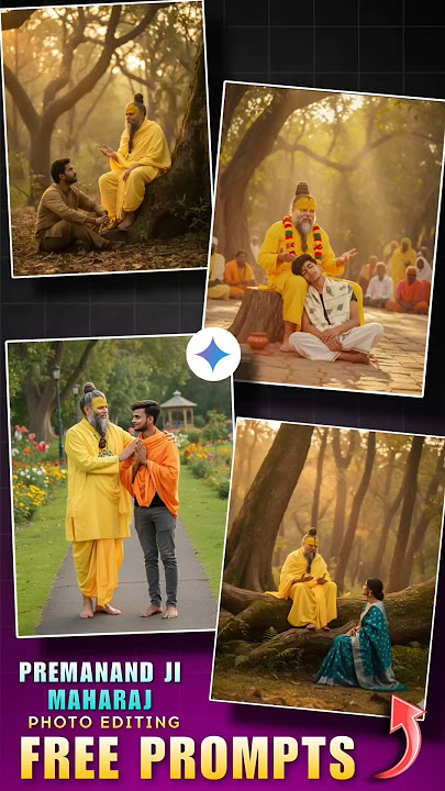 Instagram Trending Premanand Ji Maharaj Ai Photo Editing Prompts | google gemini photo editing