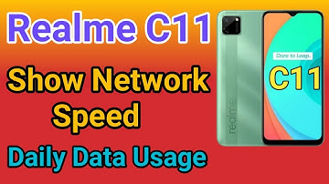 Realme C11 Show Daily Data Usage kaise kare | How To Show Daily Data Usage Setting In Realme C11