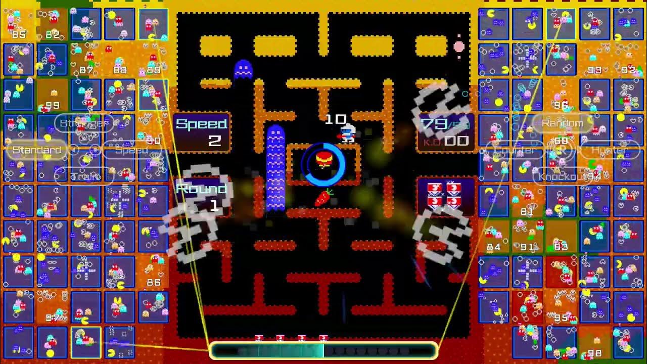 Pac-Man 99 (Switch) - CPU Battle Mode (Level 5) 