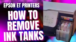 How To Remove Ink Tanks from any Epson EcoTank Printer| Remove Ink From Eco Tank Printer part 1