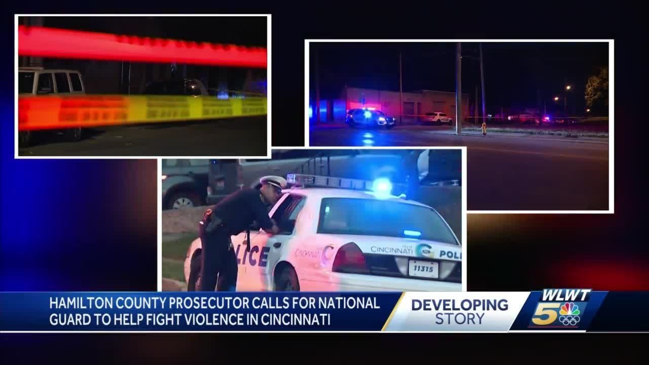 newspaper mockup Hamilton County prosecutor calls for National Guard to help fight violence in Cincinnati
