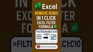 "Excel FILTER Formula in 1 Minute 🔍 | Remove Rows with One Click!" #shorts #exceltips #exceltutorial