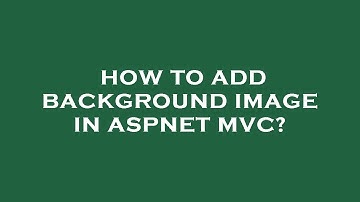 How to add background image in aspnet mvc?