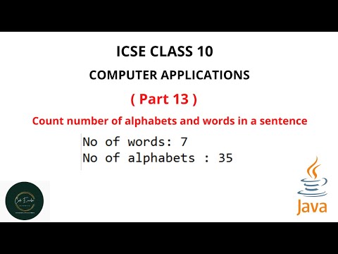 count number of words and alphabets in a sentence | Part 13 | malayalam | Code eureka