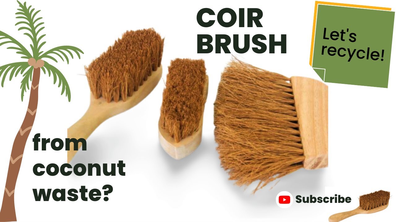 DIY How to Make Coir Brush from Coconut Waste? YouTube