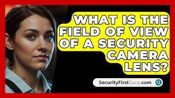 What Is The Field Of View Of A Security Camera Lens? - SecurityFirstCorp.com