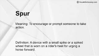 Sports Performance Spur Meaning