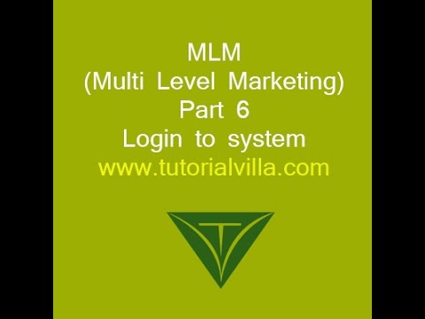 MLM(Multi Level Marketing) website using php part 6- Login to system