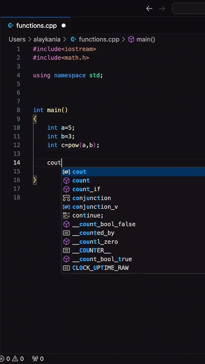 #1 math functions in c++ #programmer #coding #shorts #viral #short # ...