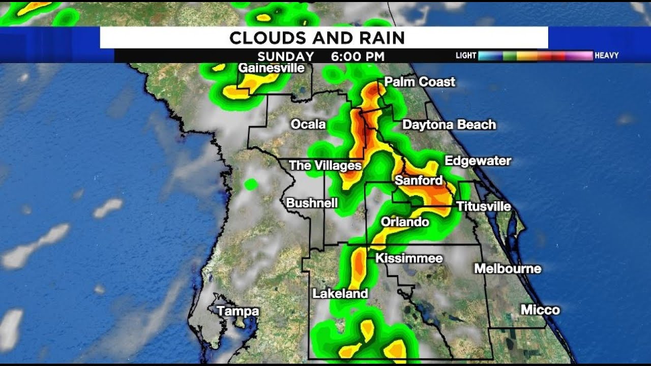 Storms get started a little earlier in Central Florida - YouTube