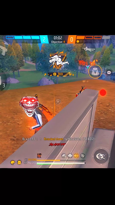 THIRD SHOT ☠️#shortsfeed #blazzff #tondegamer