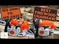 #46 Stihl MS 500i vs MS 261C - Best Chainsaw for Firewood - Saw Wars 2