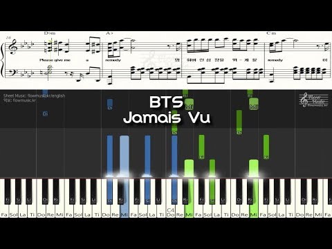 bts---jamais-vu-피아노악보(piano-sheet-music)-/-piano-cover-피아노-커버-/-chord(코드)