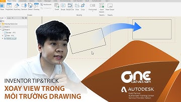 OneCADVN | Inventor Professional Tip& Trick | Xoay View trong môi trường Drawing