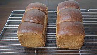 Resep roti tawar coklat super lembut / shokupan 