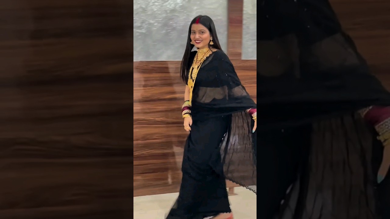 Sanjana Yaduvanshi | black colour saree 