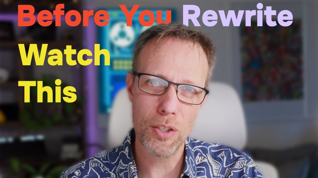 Re-factor or Re-write - How to tell which is appropriate