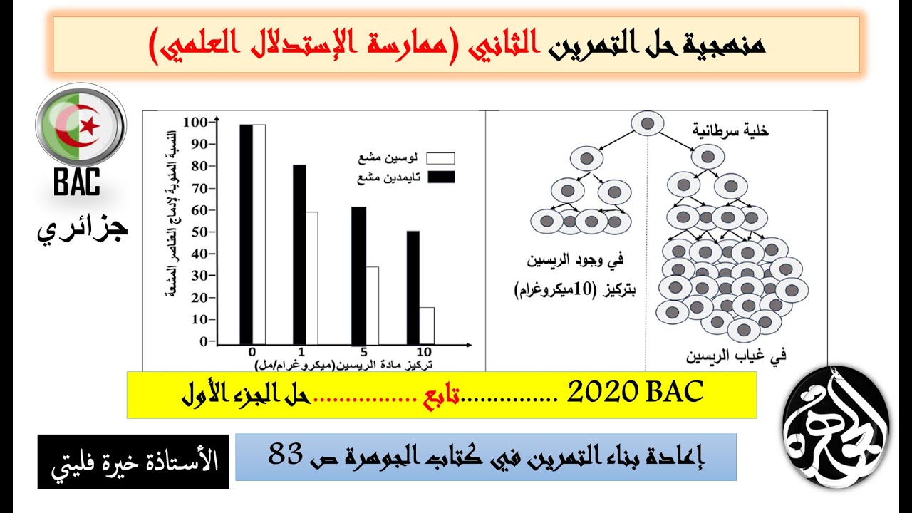 تابع لحل الجزء الأول من   باك 2020تركيب البروتين مهارة حل المشكلات بطريقة ابداعية