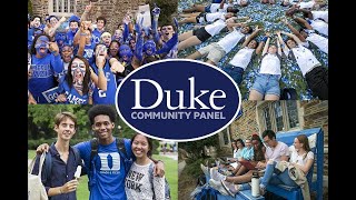 Duke Community Panel featuring current students, alumni, faculty, and staff