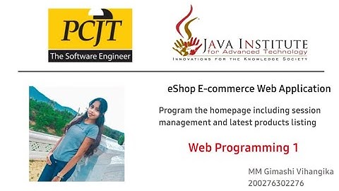 Web Project Task 8 | 1st Year | Semester 01 | Java Institute