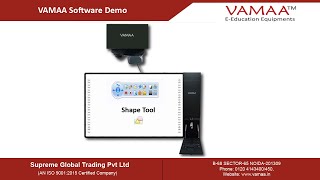 VAMAA Interactive Whiteboard Software Demo(Shape Tool)