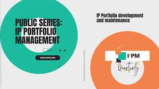IP Compliance And Management - I3PM Quarterly 10/2023