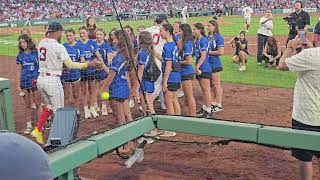 8/5/26 Danvers girls softball Boston Red Sox take the field vs Chicago White Sox 