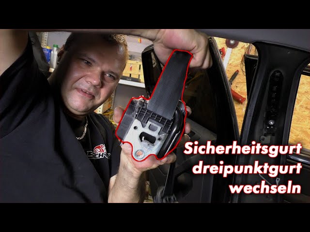 Sicherheitsgurt Dreipunktgurt mit Gurtstraffer wechseln VW Golf5 