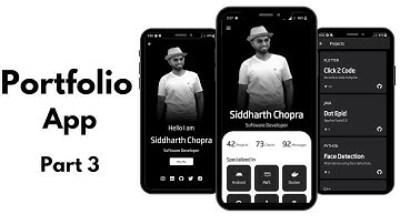 Cool portfolio app in flutter part 3 | In Hindi | UI UX