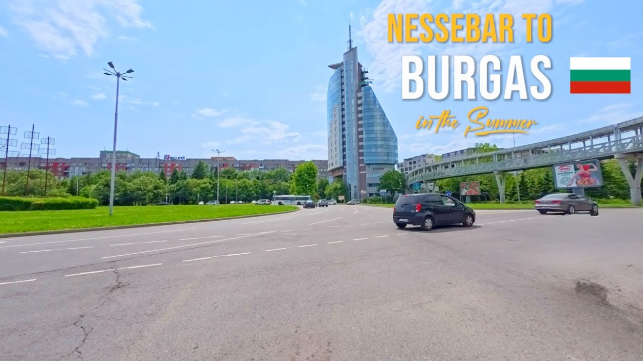 Driving in Bulgaria 🇧🇬 from Nessebar to Burgas | Scenic Black Sea Coastal Drive in June 2025