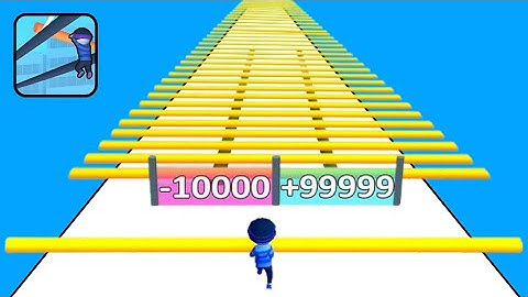 New Satisfying Mobile Game Roof Rails Top Gameplay Android Walkthrough All Levels New Update Free.