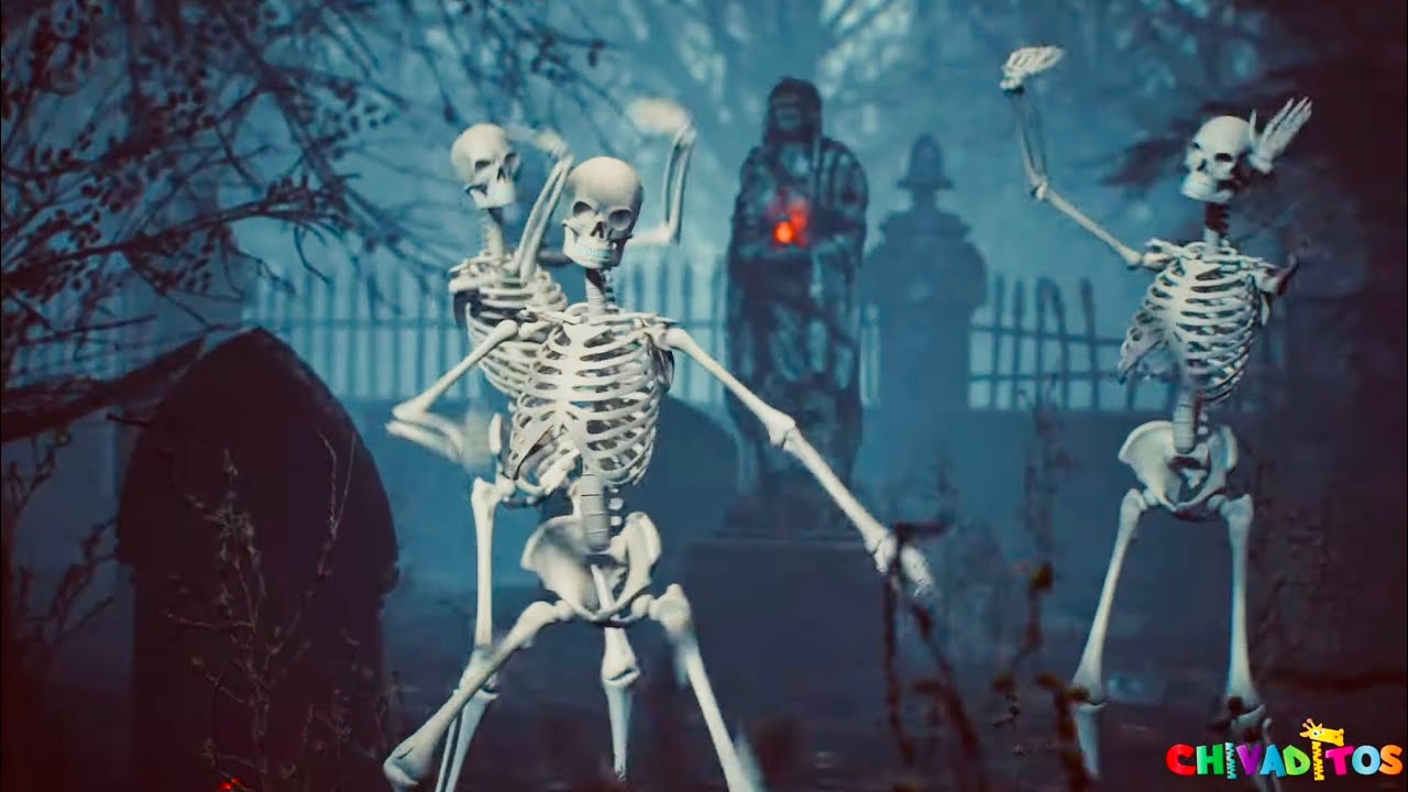 Baile de Huesitos en 3D - Canción de Halloween - Chivaditos