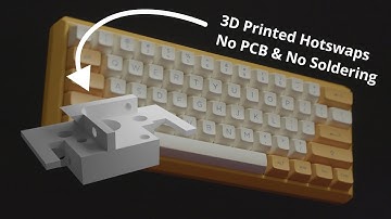 Building a 60% keyboard without soldering and PCB | 3D printed Build