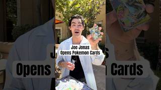 Opening Pokemon cards with Joe Jonas