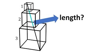 If you stack 3 cubes, how long is their diagonal?