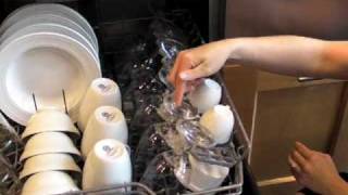 Loading Wine Glasses and Glassware in a Dishwasher: Bosch Dishwasher Tip #3