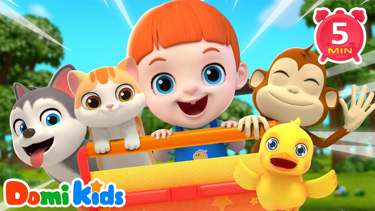 Ten Little Ones in the Cart | Fun Counting Song | Animals Songs & Nursery Rhymes | Animal Party