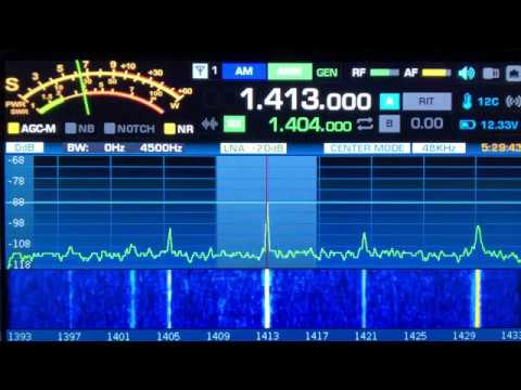 Silphase R1 receiver, very good radio waves propagation on frequency 1413 kHz.