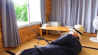家の中から海釣りをしたら予想外の結果になった。