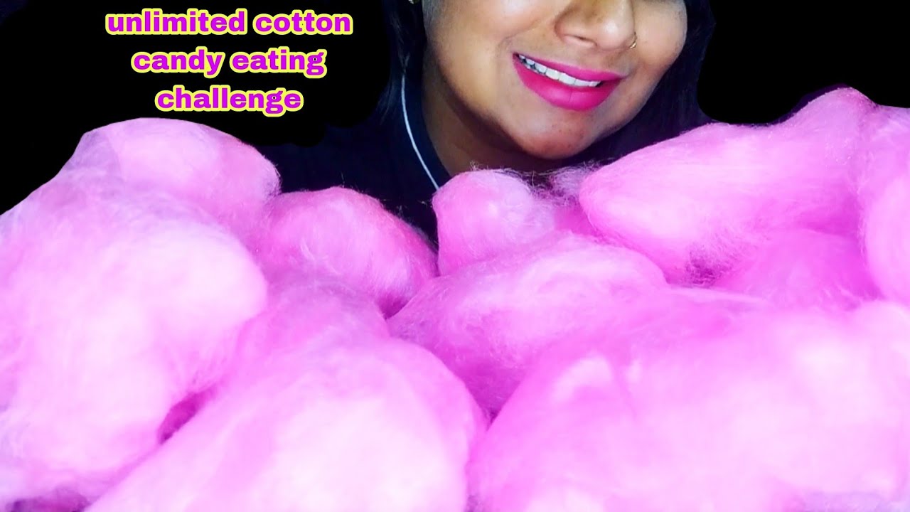 mukbang eating | 🍭🍡unlimited cotton candy challenge | Pink cotton candy eating | asmr eating show🍡