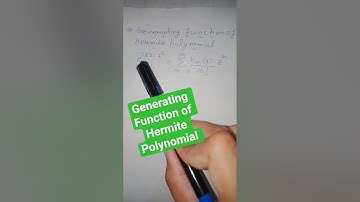 Generating Function of Hermite Polynomial || Mathematical Physics #csirnet #physics #gate #jest