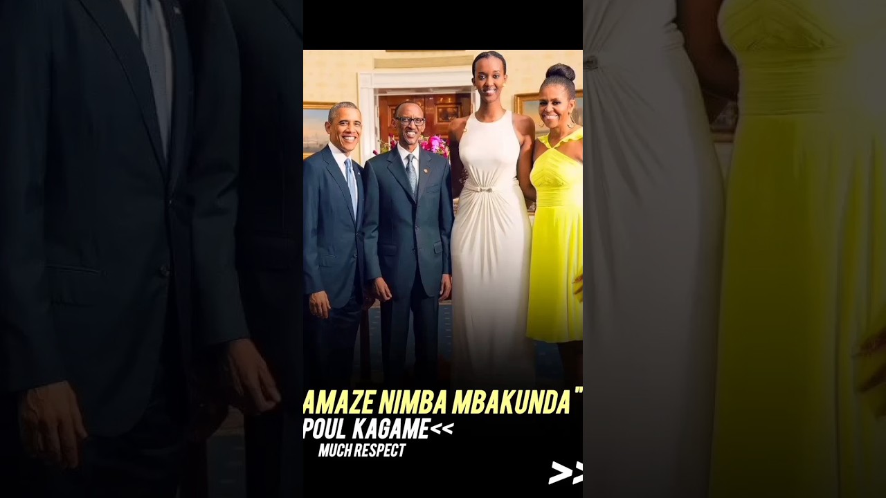 POUL KAGAME❤️ with Ange KAGAME and Black Obama family.