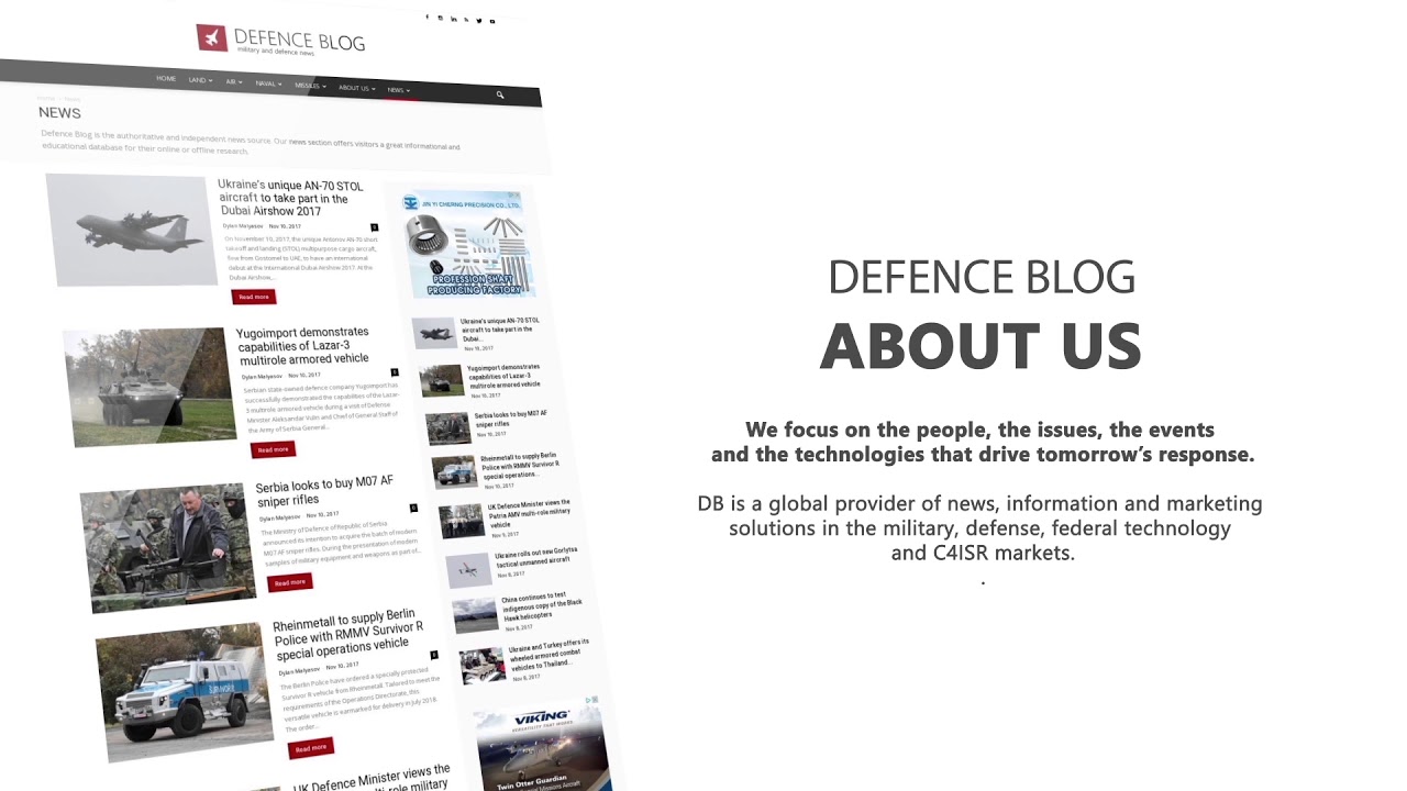 Defence Blog is your complete resource for military and strategic news and information