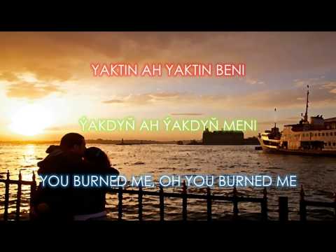 Fikrimin ince gülü - Turkish Song with English Subtitles, Türkmençe sözleri, Türkçe altyazili