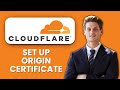 NEW! How to Set Up Origin Certificate in Cloudflare (2025) 🔒 | Secure Your Website Traffic